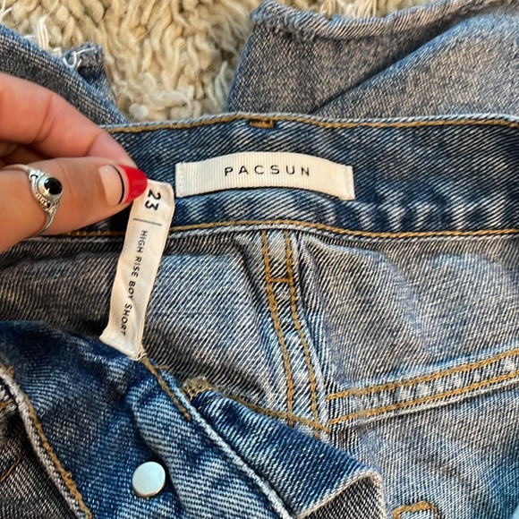 Pacsun highrise boy jean shorts 23 - Picture 3 of 3